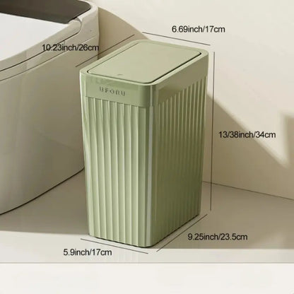 Poubelle à fente étroite Uforu verte dimension