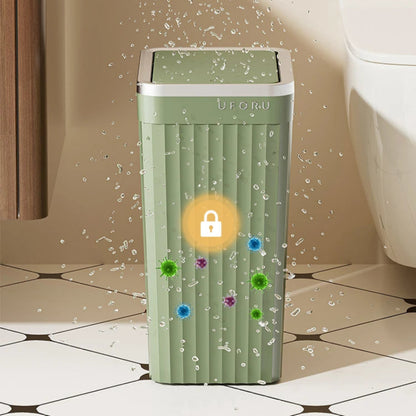 Poubelle à fente étroite Uforu verte waterproof