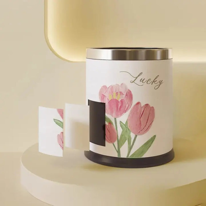 Matière de la Poubelle fleurie 10L 