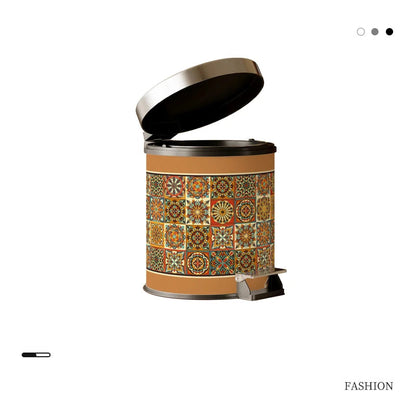 Poubelle fleurie 10L style 10