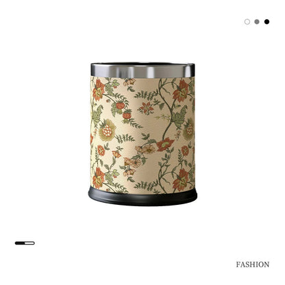 Poubelle fleurie 10L style 4