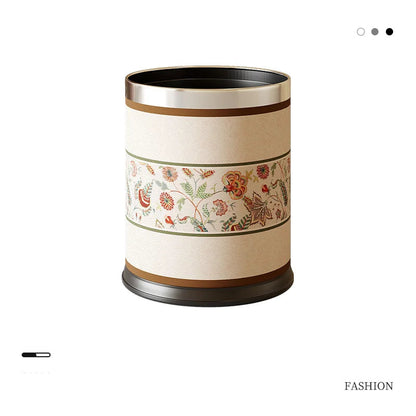 Poubelle fleurie 10L style 5