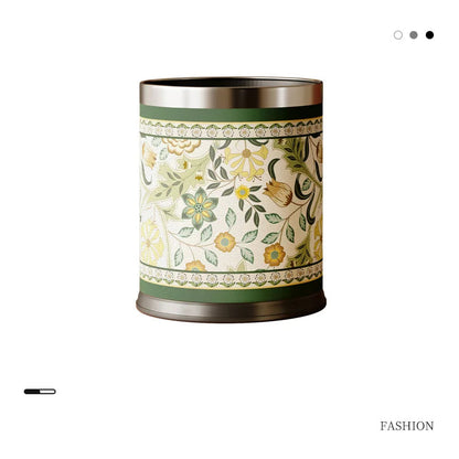 Poubelle fleurie 10L style 6