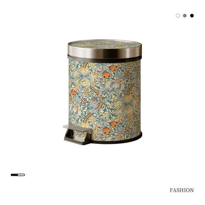 Poubelle fleurie 10L style 7