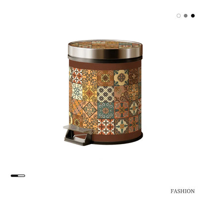 Poubelle fleurie 10L style 9