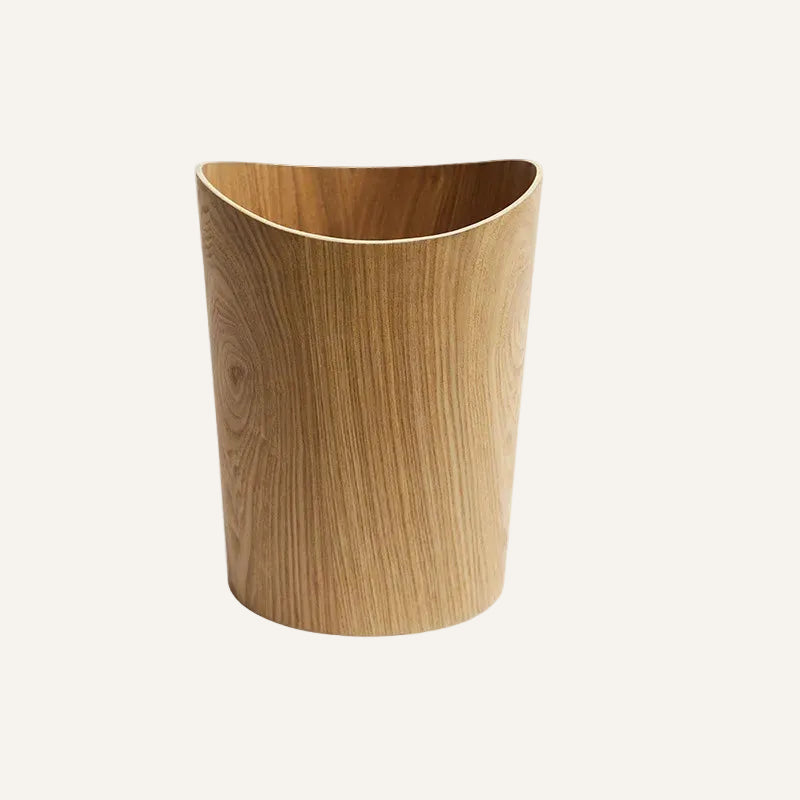 Poubelle japonaise en bois claire