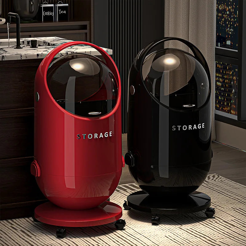 Poubelle moderne avec roulettes 20L dans la cuisine