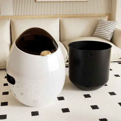 Poubelle moderne design oeuf seau
