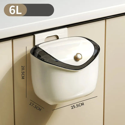 Dimension de la Poubelle murale 6L