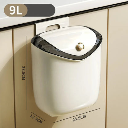 Poubelle murale 9L dimension