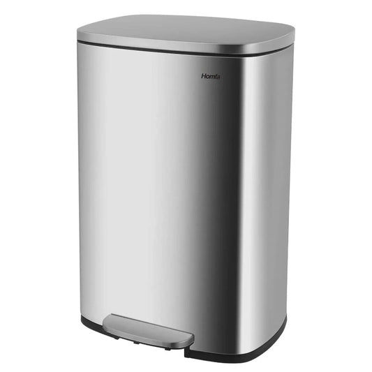 Poubelle à pedale en inox 50L