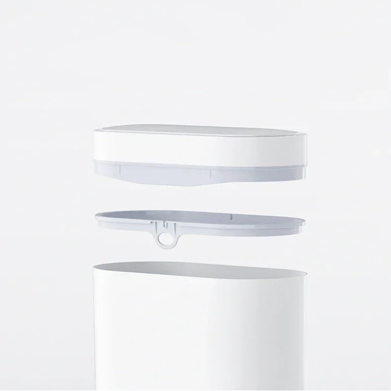 Poubelle salle de bain automatique 8L démonté 