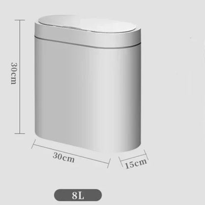 Dimension de la Poubelle salle de bain automatique 8L