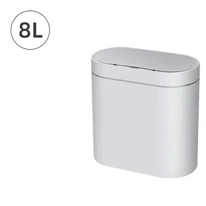 Poubelle salle de bain automatique 8L pile AA