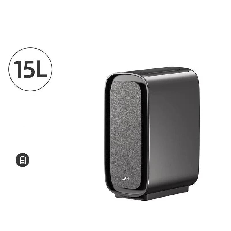 Poubelle salle de bain automatique rectangle grise 15L