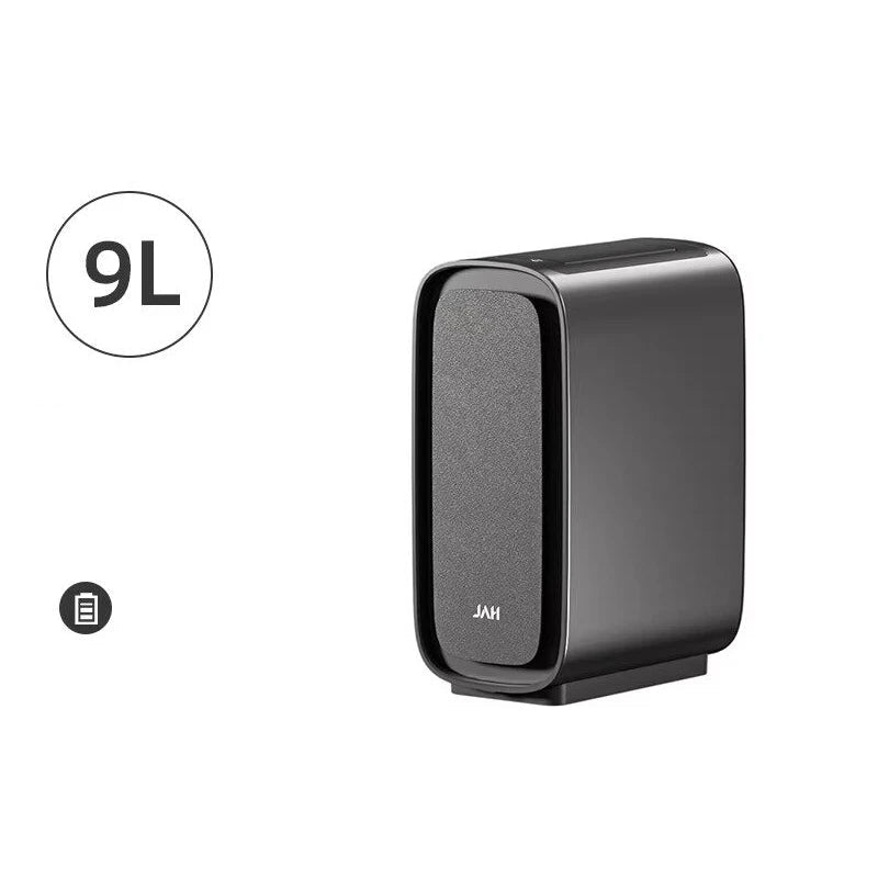 Poubelle salle de bain automatique rectangle grise 9L