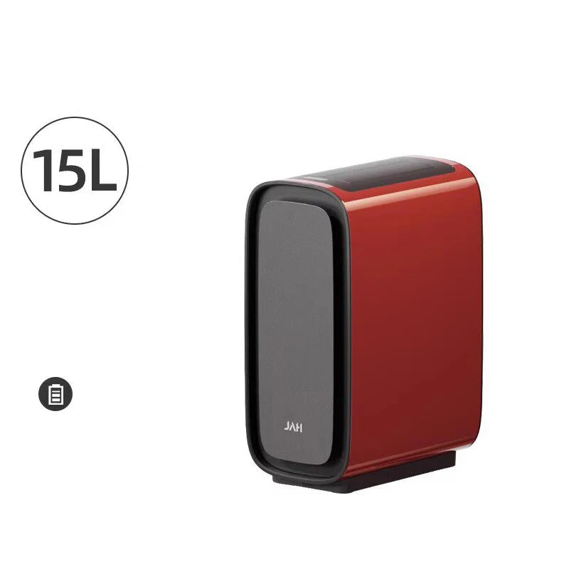 Poubelle salle de bain automatique rectangle rouge 15L