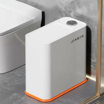 Poubelle salle de bain couvercle à pression