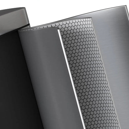 La matière de la Poubelle salle de bain en inox 10L