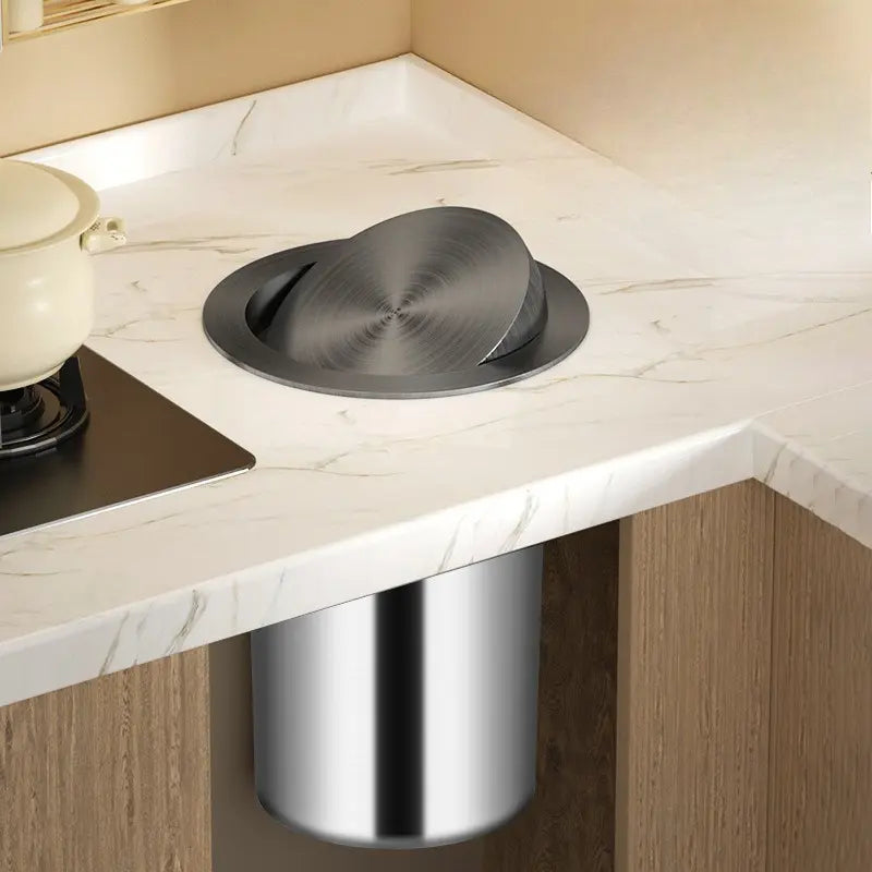 Poubelle sous évier à couvercle 9L