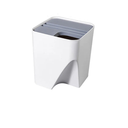 Poubelle tri selectif empilables blanche 13L