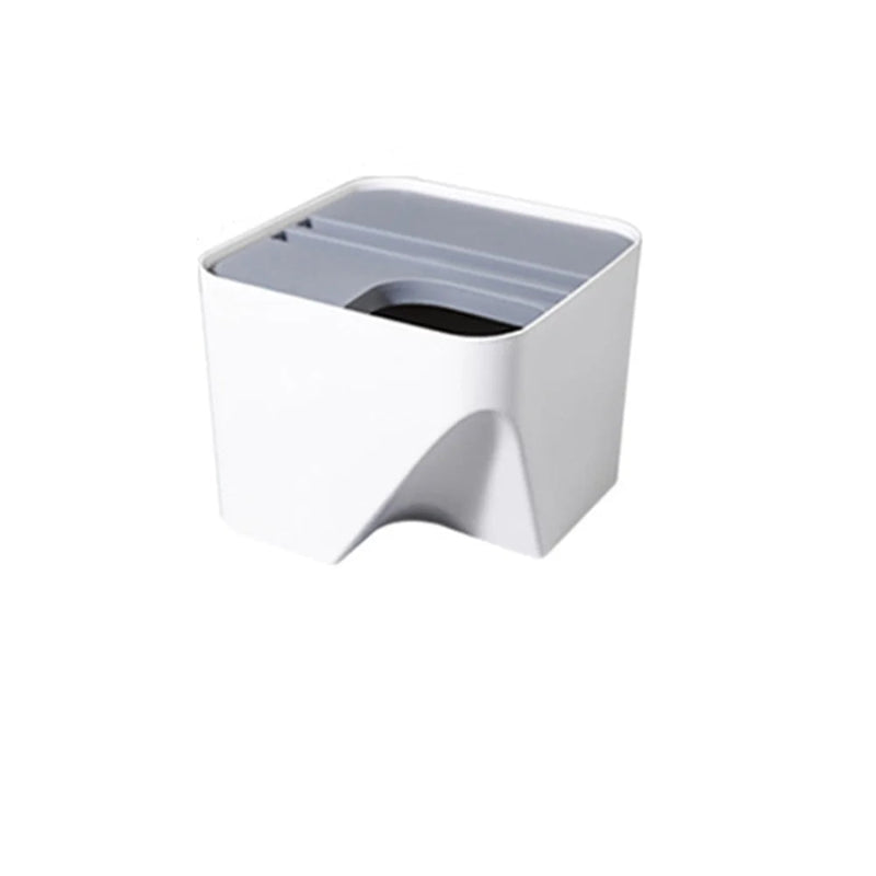 Poubelle tri selectif empilables blanche 8L