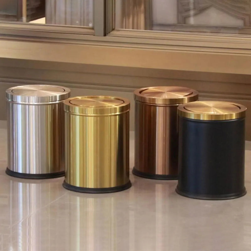 Toutes les Poubelle à couvercle en inox 9L