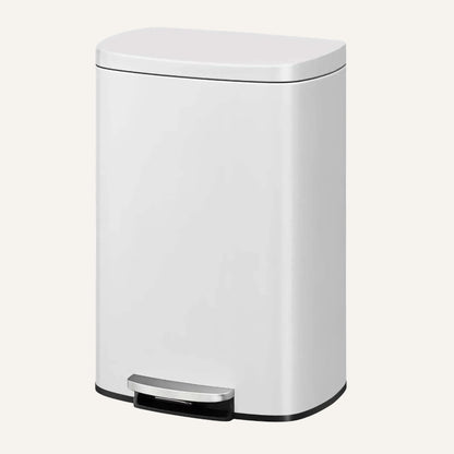poubelle cuisine 50L blanche