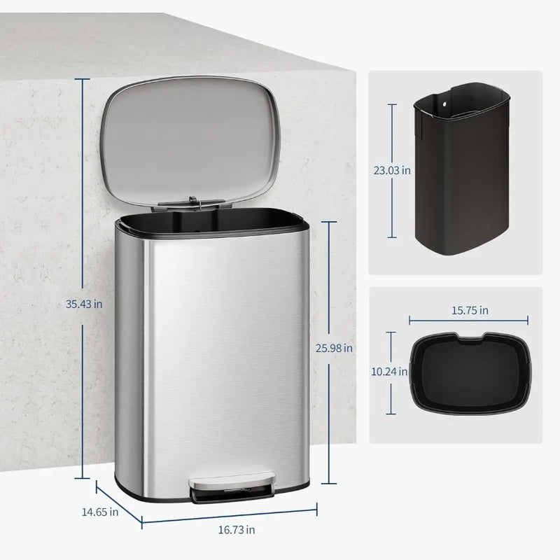 Dimension de la poubelle cuisine 50L