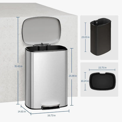 Dimension de la poubelle cuisine 50L