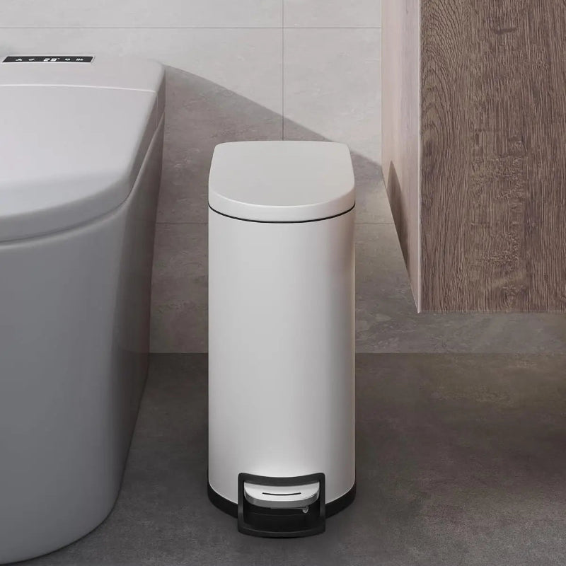 poubelle de cuisine 10L blanche