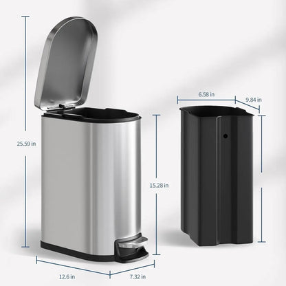 Dimension de la poubelle de cuisine 10L