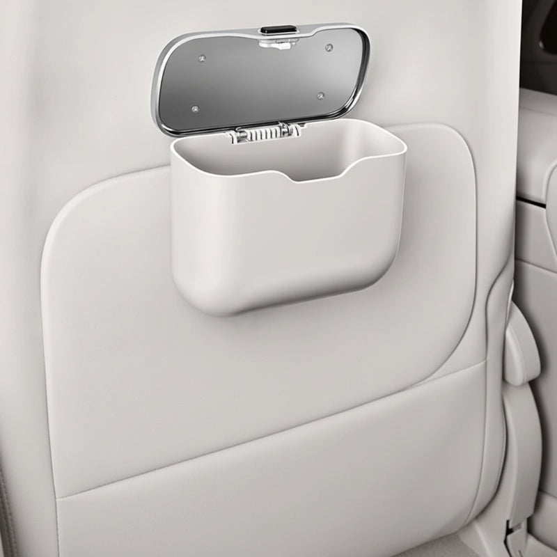 poubelle de voiture design moderne blanche