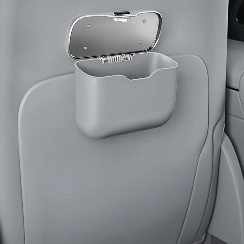 poubelle de voiture design moderne grise