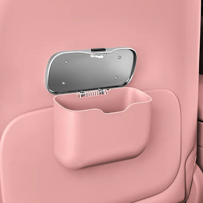 poubelle de voiture design moderne rose