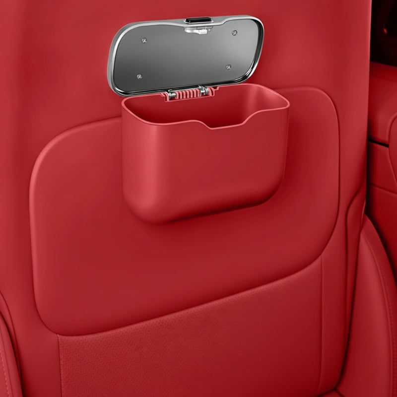 poubelle de voiture design moderne rouge