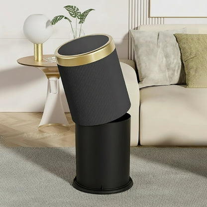 Le seau de la poubelle ronde en plastique 12L